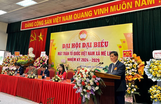 Đại hội Đại biểu Ủy ban MTTQ Việt Nam xã Mê Linh lần thứ XII, nhiệm kỳ 2024-2029.- Ảnh 3.