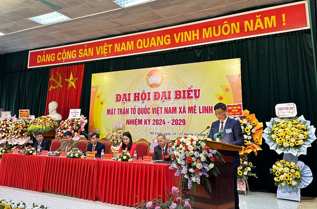 Đại hội Đại biểu Ủy ban MTTQ Việt Nam xã Mê Linh lần thứ XII, nhiệm kỳ 2024-2029.- Ảnh 2.