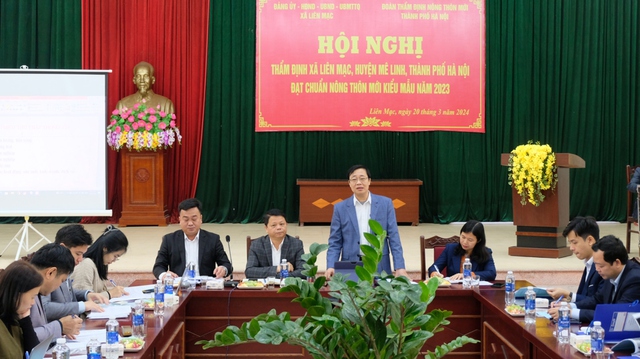 Thẩm định 3 xã Tam Đồng, Tiến Thịnh, Đại Thịnh đạt chuẩn nông thôn mới nâng cao và Liên Mạc đạt chuẩn nông thôn mới kiểu mẫu năm 2023- Ảnh 1.