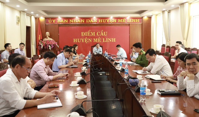 Huyện Mê Linh tham dự hội nghị giao ban quý I/2024 của Thành ủy- HĐND-UBND Thành phố- Ảnh 2.