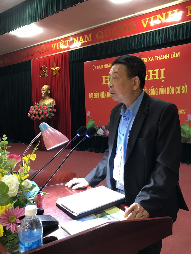 Xã Thanh Lâm tổ chức hội nghị đại biểu nhân dân bàn việc xây dựng đời sống văn hóa ở cở sở năm 2024- Ảnh 3.