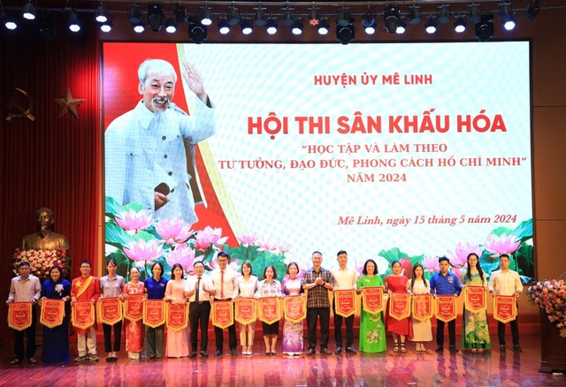 Mê Linh: Sôi nổi Hội thi "Học tập và làm theo tư tưởng, đạo đức, phong cách Hồ Chí Minh" năm 2024- Ảnh 1.