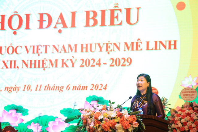 Đại hội đại biểu MTTQ Việt Nam huyện Mê Linh nhiệm kỳ 2024-2029 thành công tốt đẹp- Ảnh 3.