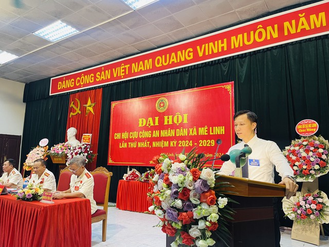 ĐẠI HỘI THÀNH LẬP CHI HỘI CỰU CÔNG AN NHÂN DÂN XÃ MÊ LINH LẦN THỨ NHẤT, NHIỆM KỲ 2024-2029- Ảnh 4.