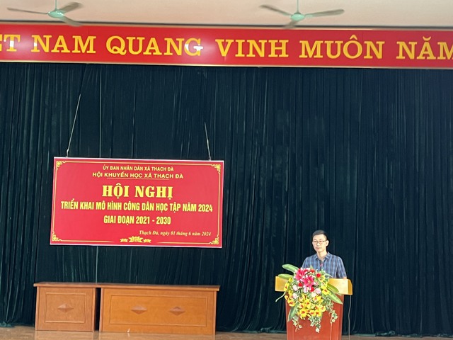 Xã Thạch Đà Triển khai “ mô hình công dân học tập năm 2024 giai đoạn 2021-2030.- Ảnh 2. Xã Thạch Đà Triển khai “ mô hình công dân học tập năm 2024 giai đoạn 2021-2030.- Ảnh 2.