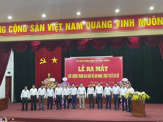 LỄ RA MẮT LỰC LƯỢNG THAM GIA BẢO VỆ AN NINH, TRẬT TỰ Ở CƠ SỞ- Ảnh 6.