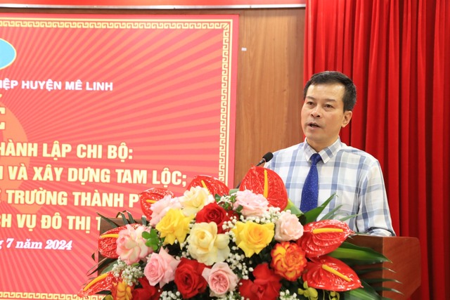 Mê Linh: Thành lập mới 03 Chi bộ trực thuộc Đảng bộ Khối doanh nghiệp Huyện- Ảnh 2.