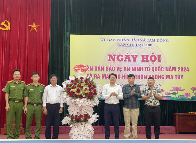 Xã Tam Đồng tổ chức Ngày hội toàn dân bảo vệ an ninh Tổ quốc năm 2024 và ra mắt mô hình Thôn không ma tuý- Ảnh 1.