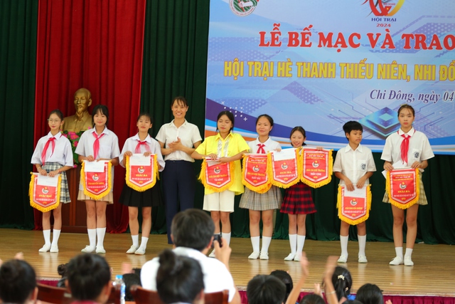 Sôi nổi hội trại hè - sân chơi bổ ích của thanh thiếu nhi thị trấn Chi Đông- Ảnh 4. Sôi nổi hội trại hè - sân chơi bổ ích của thanh thiếu nhi thị trấn Chi Đông- Ảnh 4.