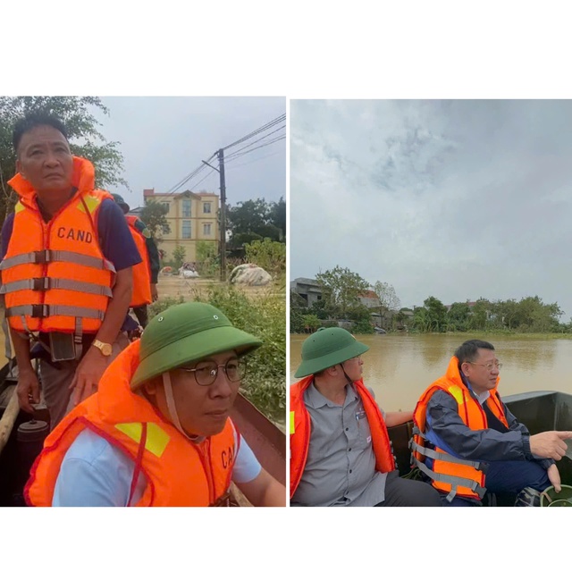 Lãnh đạo huyện Mê Linh kiểm tra, chỉ đạo công tác ứng phó với mưa, lũ, ngập lụt- Ảnh 1.