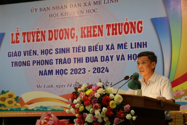 Hội Khuyến học xã Mê Linh tổ chức Lễ tuyên dương, khen thưởng cho giáo viên, học sinh có thành tích xuất sắc và học sinh trúng tuyển đại học năm học 2023-2024- Ảnh 3.