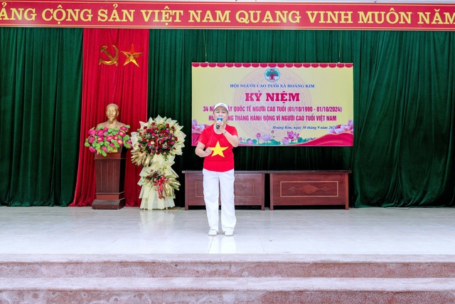 Hội Người cao tuổi xã Hoàng Kim tổ chức kỷ niệm 34 năm ngày Quốc tế Người cao tuổi (01/10/1990-01/10/2024). Hưởng ứng tháng hành động vì Người cao tuổi Việt Nam- Ảnh 6.