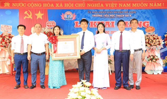 Mê Linh: Các trường học tưng bừng khai giảng năm học mới 2024 - 2025- Ảnh 8.