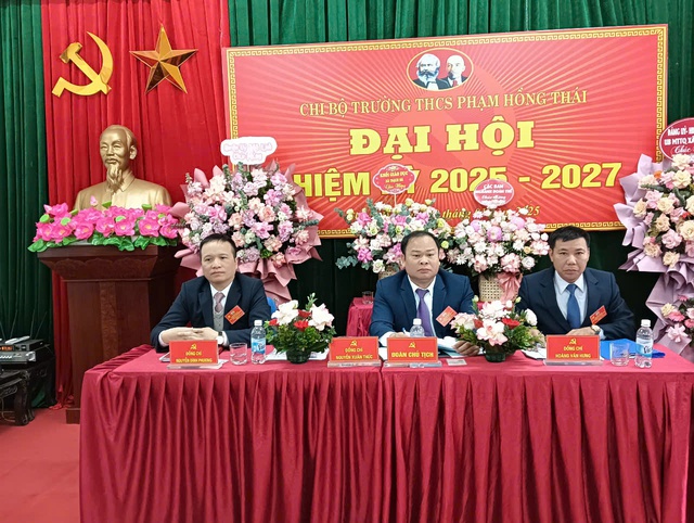 Đại hội điểm Chi bộ trường THCS Phạm Hồng Thái thành công tốt đẹp- Ảnh 6.