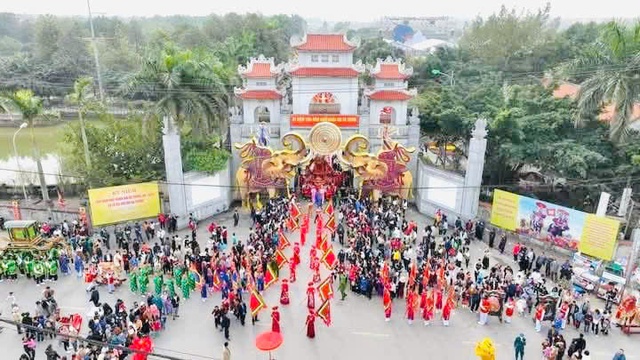 Mê Linh: Sẵn sàng khai hội Đền Hai Bà Trưng Xuân Ất Tỵ 2025- Ảnh 1. Mê Linh: Sẵn sàng khai hội Đền Hai Bà Trưng Xuân Ất Tỵ 2025- Ảnh 1.