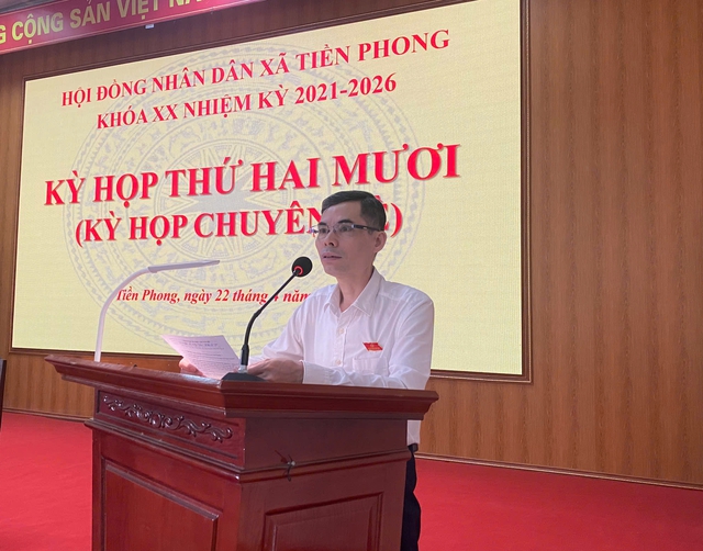 HỘ ĐỒNG NHÂN DÂN XÃ TIỀN PHONG KHÓA XX NHIỆM KỲ 2021 - 2026 KỲ HỌP THỨ HAI MƯƠI (KỲ HỌP CHUYÊN ĐỀ)- Ảnh 3. HỘ ĐỒNG NHÂN DÂN XÃ TIỀN PHONG KHÓA XX NHIỆM KỲ 2021 - 2026 KỲ HỌP THỨ HAI MƯƠI (KỲ HỌP CHUYÊN ĐỀ)- Ảnh 3.