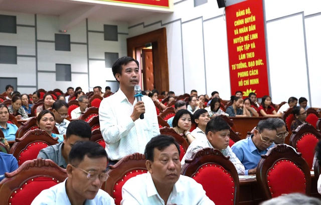 Diễn đàn Khuyến nông @ liên kết sản xuất và tiêu thụ sản phẩm nông nghiệp tại huyện Mê Linh.- Ảnh 2. Diễn đàn Khuyến nông @ liên kết sản xuất và tiêu thụ sản phẩm nông nghiệp tại huyện Mê Linh.- Ảnh 2.