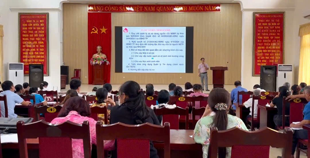 Mê Linh tập huấn nghiệp vụ tín dụng chính sách xã hội năm 2025- Ảnh 1.