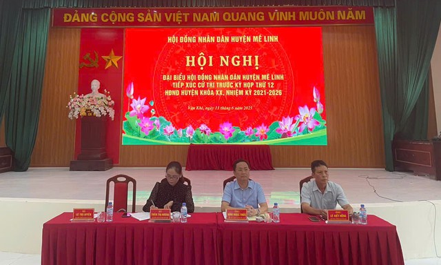 Các Tổ đại biểu HĐND huyện Mê Linh tiếp xúc cử tri các xã, thị trấn trước kỳ họp thường lệ giữa năm 2025- Ảnh 3. Các Tổ đại biểu HĐND huyện Mê Linh tiếp xúc cử tri các xã, thị trấn trước kỳ họp thường lệ giữa năm 2025- Ảnh 3.