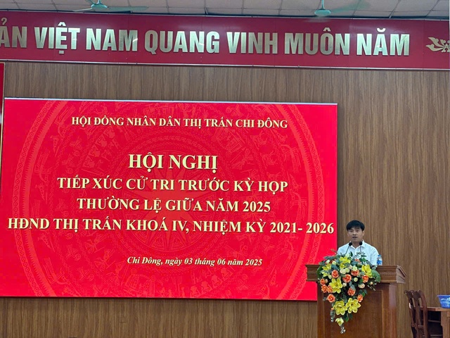 HĐND thị trấn Chi Đông tiếp xúc cử tri trước kỳ họp giữa năm 2025 - HĐND thị trấn nhiệm kỳ 2021-2026- Ảnh 3. HĐND thị trấn Chi Đông tiếp xúc cử tri trước kỳ họp giữa năm 2025 - HĐND thị trấn nhiệm kỳ 2021-2026- Ảnh 3.