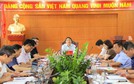 Thường trực Huyện ủy Mê Linh nghe báo cáo về tình hình thực hiện các nhiệm vụ thuộc lĩnh vực Văn hóa – Xã hội, Giáo dục – Đào tạo
