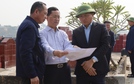 Đồng chí Bí thư Huyện ủy Nguyễn Thanh Liêm kiểm tra thực địa tuyến đường Vành đai 4