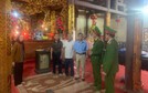 Công an huyện Mê Linh kiểm tra phòng cháy, chữa cháy tại Chùa Phú Nhi