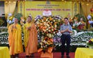 Phó Chủ tịch UBND huyện Mê Linh Lê Văn Khương dự Đại lễ Phật đản năm 2024 tại chùa Hương Vân
