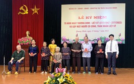 Thị trấn Quang Minh tổ chức kỉ niệm 75 năm Ngày Thương binh - Liệt sỹ và gặp mặt người có công, thân nhân liệt sỹ