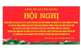 Đảng bộ xã Tiền Phong quán triệt, triển khai thực hiện các Chỉ thị của Ban Thường vụ Thành ủy Hà Nội