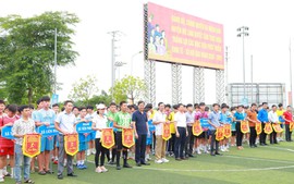 Khai mạc Giải Bóng đá thiếu niên huyện Mê Linh năm 2022