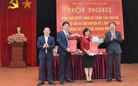 Thường trực Huyện ủy Mê Linh làm việc với Đảng ủy thị trấn Quang Minh
