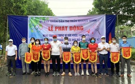 Thị trấn Quang Minh phát động Ngày chạy Olympic vì sức khỏe toàn dân và Chung kết Giải chạy Báo Hànộimới mở rộng lần thứ 47 - Vì hòa bình năm 2022