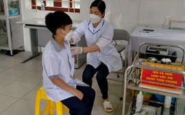 Xã Đại Thịnh tiêm phòng vacxin covid 19 cho trẻ từ 5 đến dưới 12 tuổi