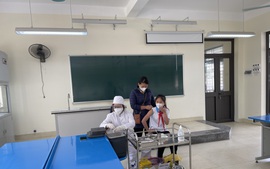 Thị trấn Chi Đông tiêm phòng vacxin covid 19 cho trẻ từ 5 đến dưới 12 tuổi
