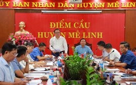 Sở Quy hoạch Kiến trúc Hà Nội làm việc với huyện Mê Linh về công tác quy hoạch liên quan đến tuyến đường Vành đai 4 và công tác quản lý quy hoạch trên địa bàn huyện