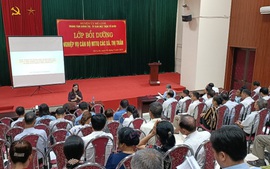 Mê Linh: Bồi dưỡng nghiệp vụ công tác Mặt trận cơ sở năm 2022
