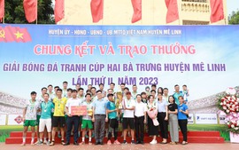 Đội FC Chi Đông xuất sắc giành ngôi vô địch Giải bóng đá tranh cúp Hai Bà Trưng huyện Mê Linh năm 2023