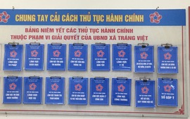 Công khai danh mục thủ tục hành chính xã Tráng Việt tính đến ngày 22/5/2023