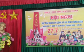 Xã Vạn Yên: Gặp mặt tri ân ngày Thương binh - Liệt sĩ 27/7 năm 2023