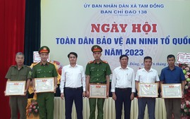 Xã Tam Đồng tổ chức "Ngày hội toàn dân bảo vệ an ninh Tổ quốc"