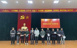 Thị trấn Quang Minh giao lệnh gọi công dân nhập ngũ năm 2024