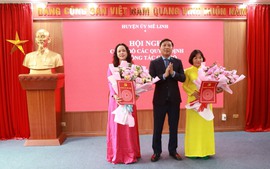 Huyện ủy Mê Linh công bố các Quyết định về điều động lãnh đạo Phòng Văn hóa - Thông tin và Hội Liên hiệp phụ nữ Huyện