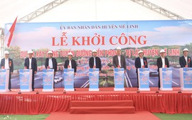 Mê Linh khởi công tuyến đường Tiền Phong - Tự Lập có vốn đầu tư 800 tỷ đồng