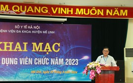 Trên 50 thí sinh tham dự kỳ xét tuyển viên chức của Bệnh viện Đa khoa huyện Mê Linh năm 2024