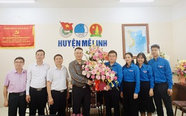 Lãnh đạo huyện Mê Linh thăm, chúc mừng Huyện đoàn nhân ngày thành lập Đoàn TNCS Hồ Chí Minh 26/3