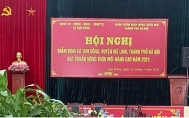Thẩm định xã Tam Đồng đạt chuẩn nông thôn mới nâng cao năm 2023
