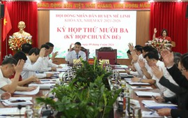 HĐND huyện Mê Linh khóa XX, nhiệm kỳ 2021-2026 tổ chức kỳ họp chuyên đề (kỳ họp thứ 13)
