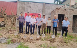 Khởi công xây dựng nhà "Đại đoàn kết" cho hộ cận nghèo tại xã Tiến Thịnh