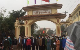 Thôn Do Nhân Hạ, xã Tiền Phong, huyện Mê Linh kết thúc cách ly y tế